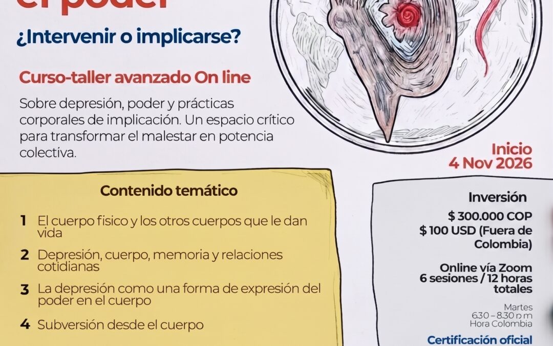 El cuerpo, la depresión y el poder. Curso-taller avanzado online