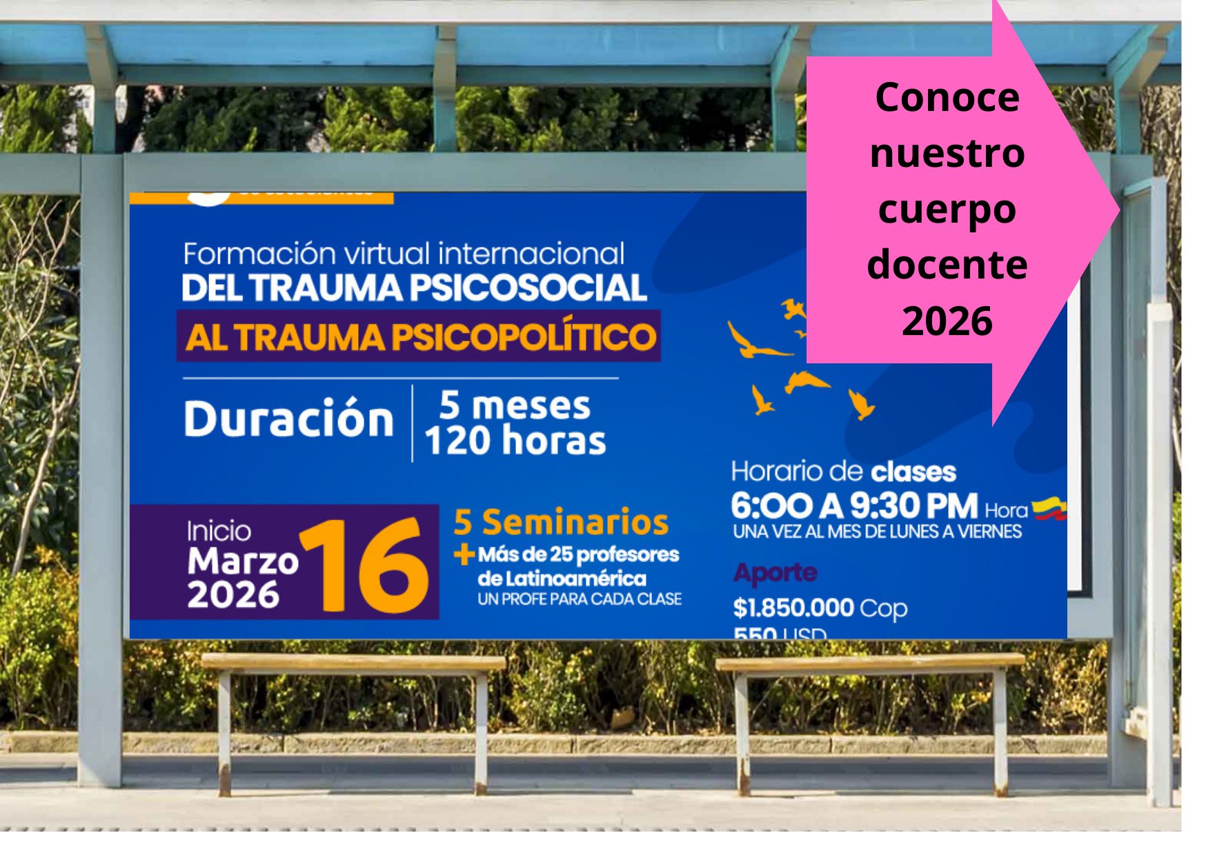 Cuerpo docente “Del trauma psicosocial al trauma psicopolítico”
