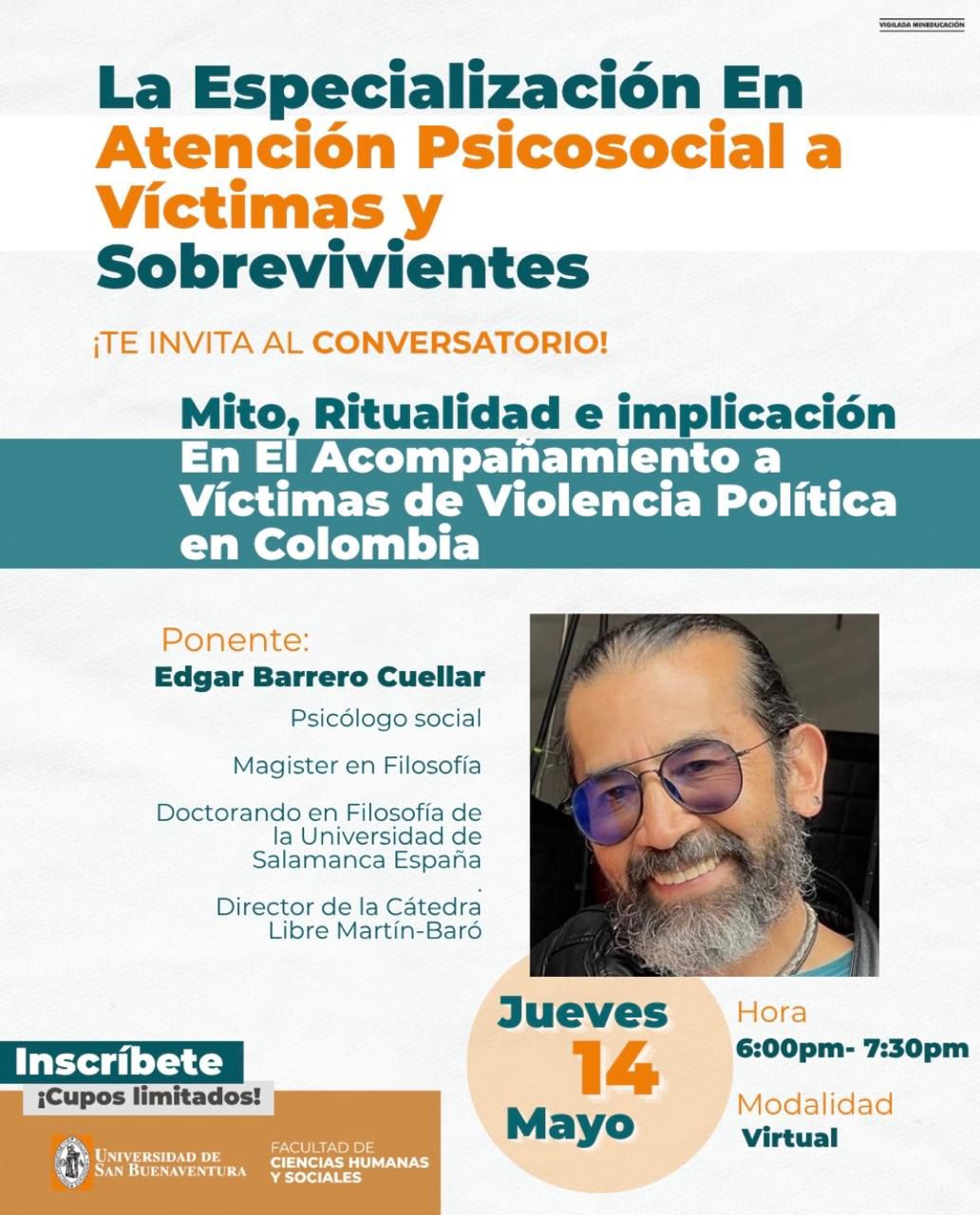 Mito, ritualidad e implicación en el acompañamiento a víctimas de violencia política en Colombia (conferencia gratuita)