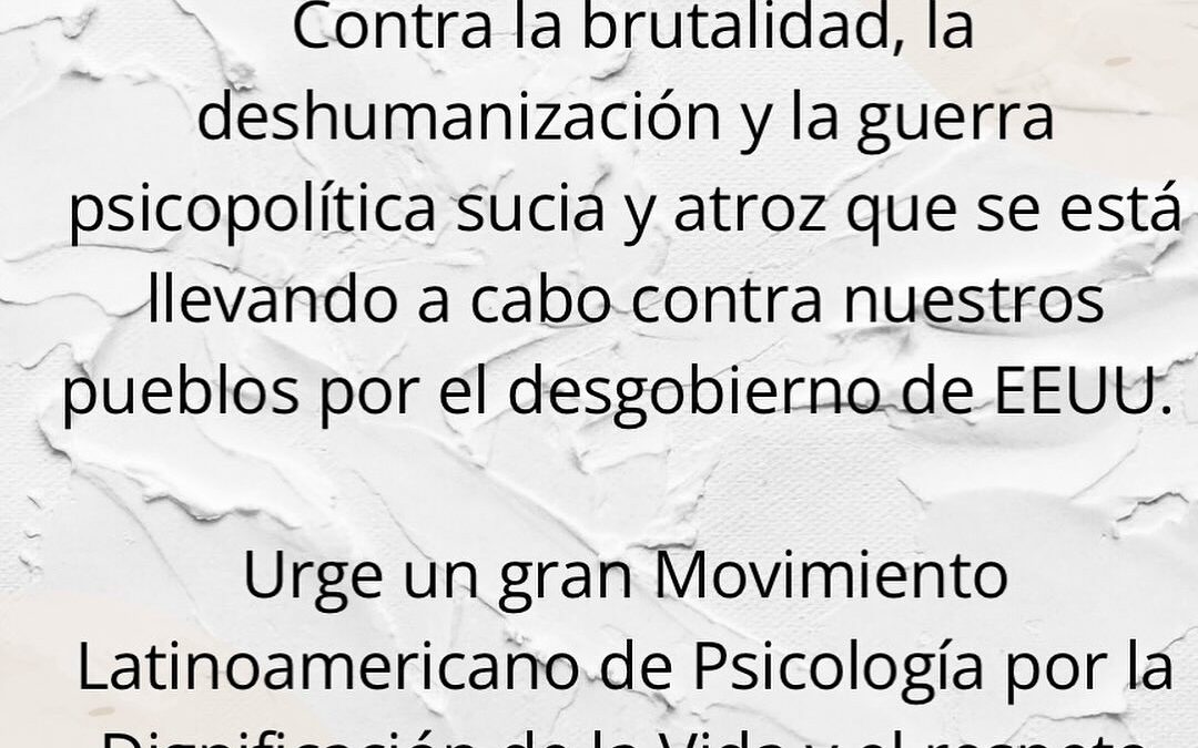 Por una psicología de la Dignidad humana Latinoamericana