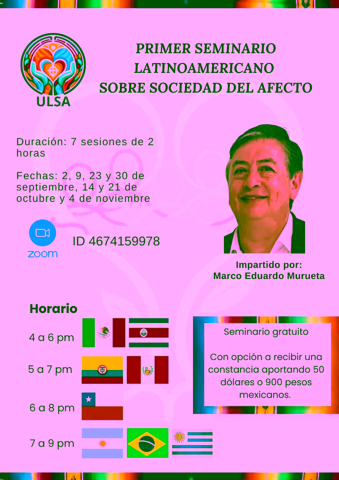 Primer seminario latinoamericano sobre Sociedad del Afecto