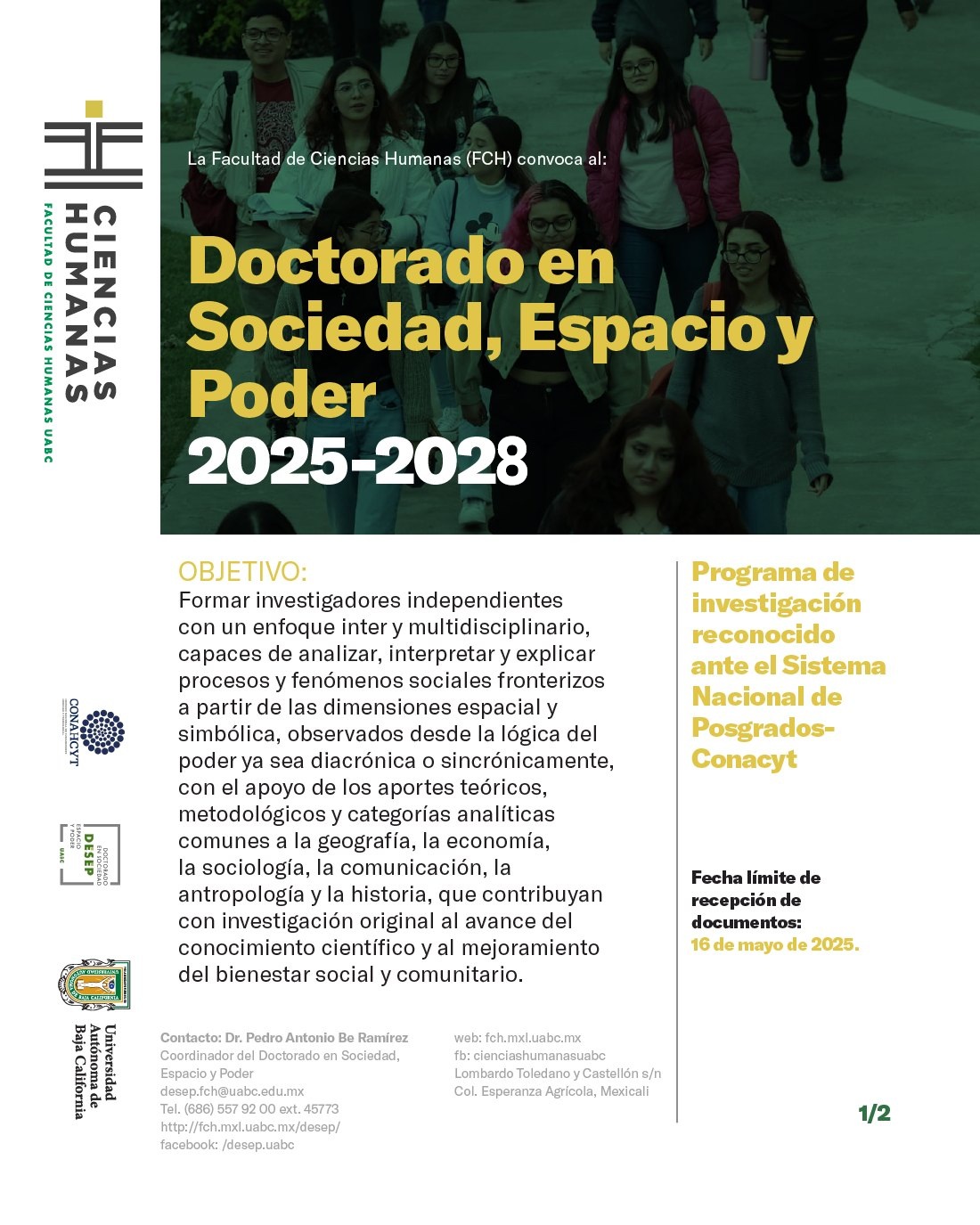 Doctorado en Sociedad, Espacio y Poder